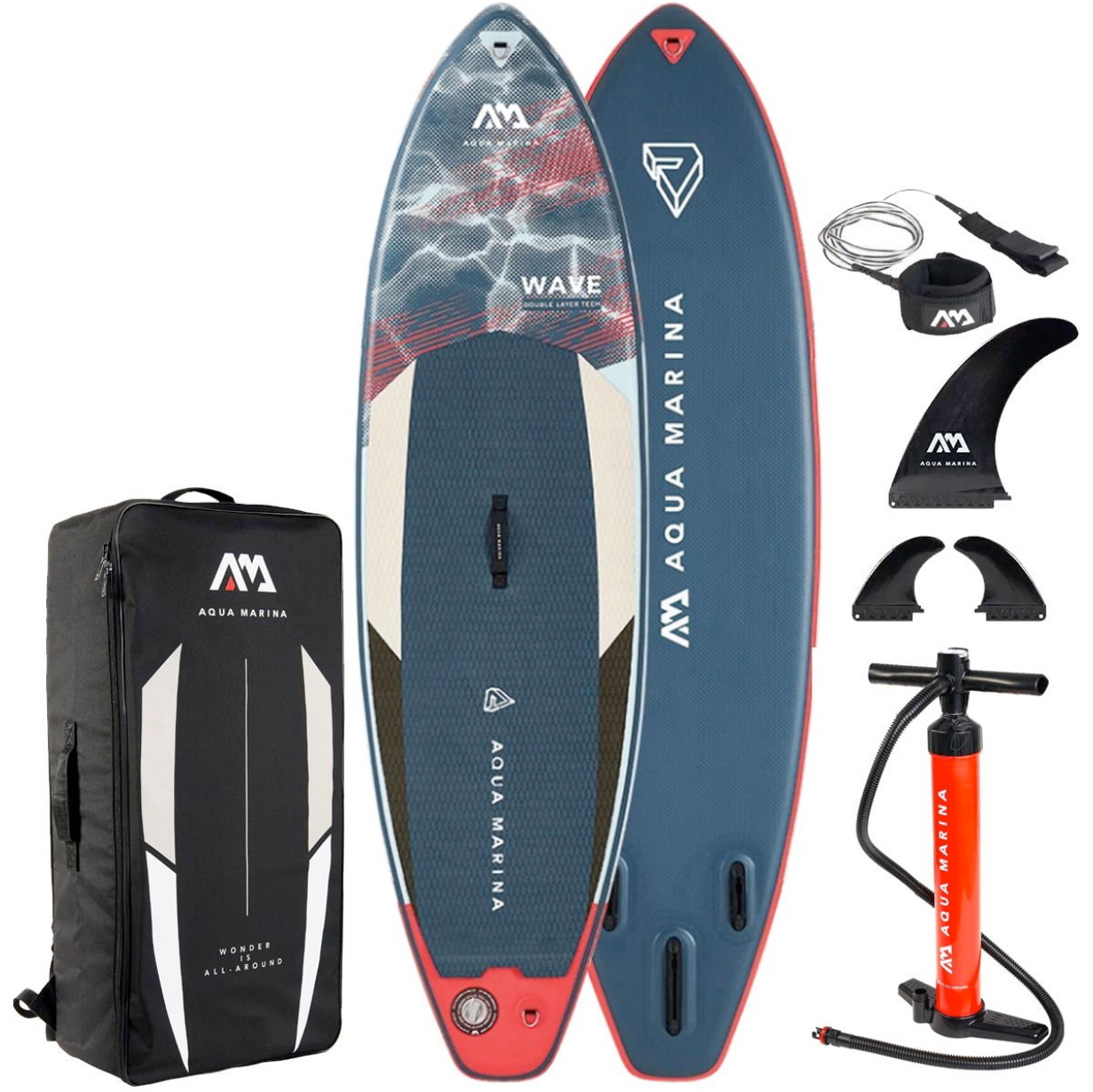2026 Aqua Marina Onda Surf ISUP Con Leash Da Surf 46189